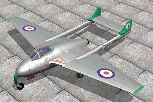 3ds max havilland vampire jet fighter - De havilland Vampire FB5 by pbratt